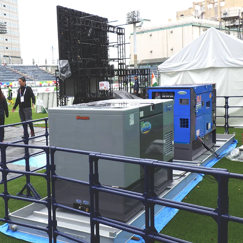 เครื่องปั่นไฟ ที่สนามบอล